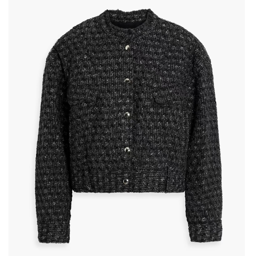IRO Koray metallic bouclé-tweed jacket